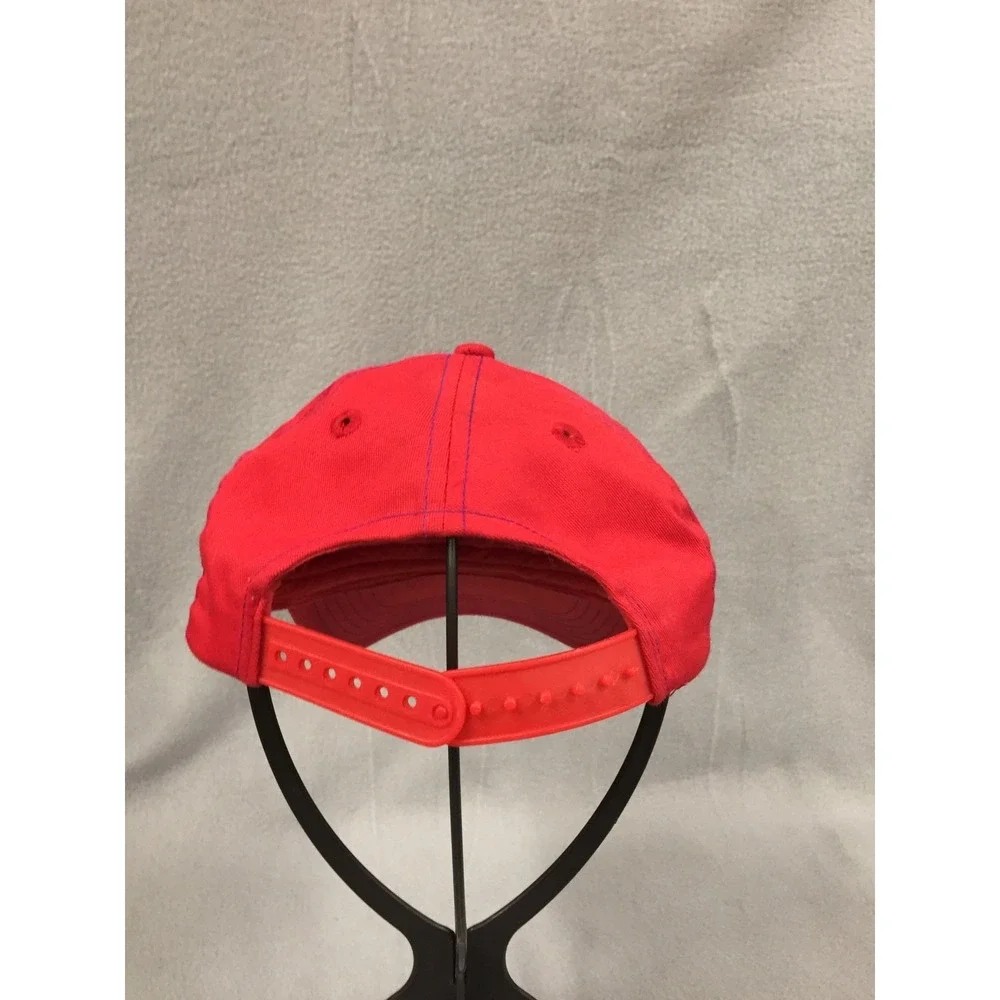 Vintage Mickey Mouse Disney Kids Red‎ Snapback Hat Embroidered Signatures 90s